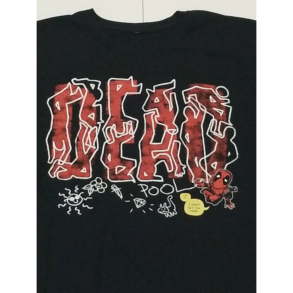 Deadpool T-Shirt Men's XL Loot Crate Exclusive Dead Black NEW Marvel